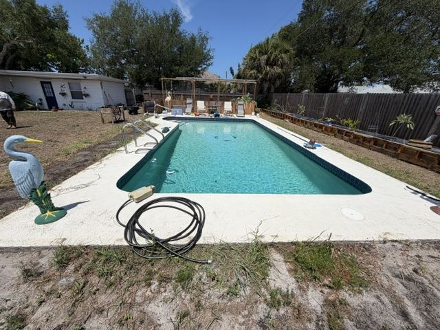 Pool renovation in progress
